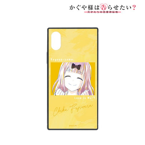 『かぐや様は告らせたい?~天才たちの恋愛頭脳戦~』藤原千花 Ani-Art スクエア強化ガラスiPhoneケース